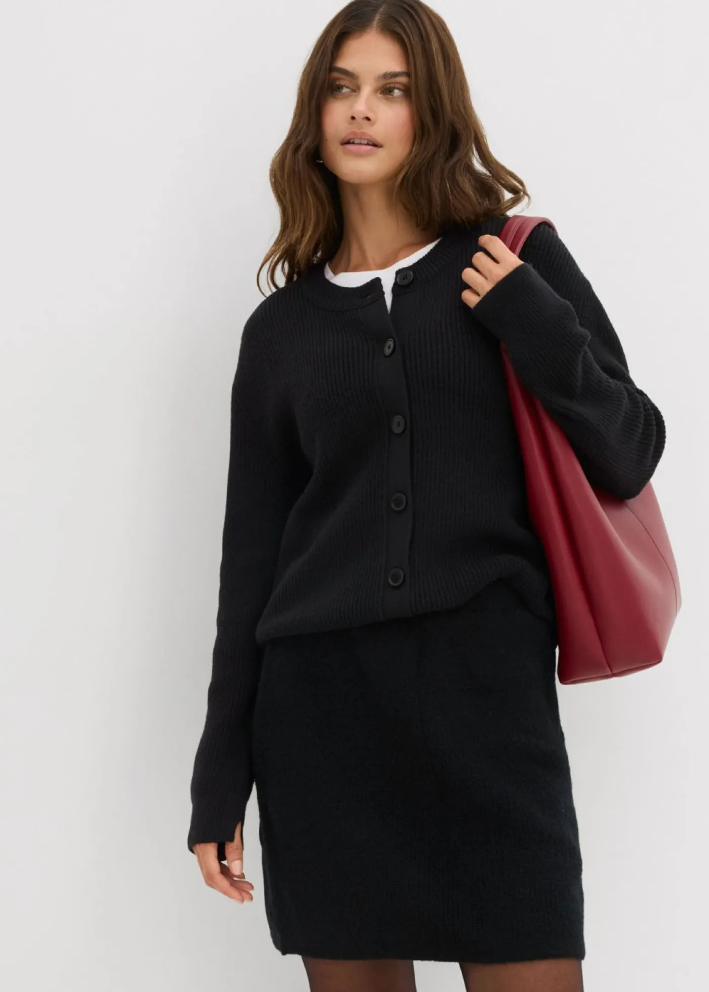 Mujer bonprix bonprix Falda corta de punto