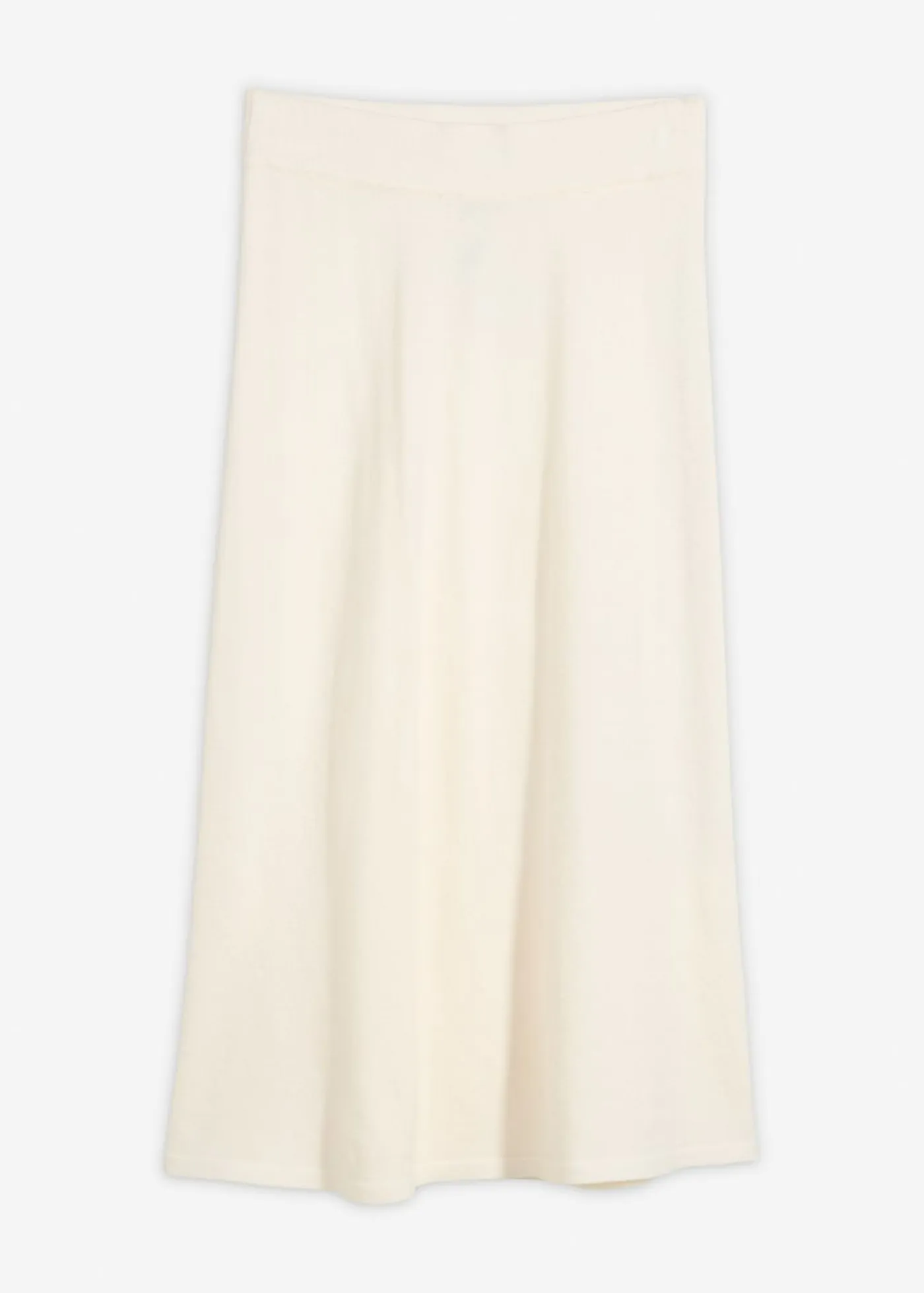 bonprix bonprix Faldas>Falda corta de punto de mezcla de viscosa suave blanco perla