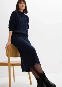 Mujer bonprix bonprix Falda corta de punto de mezcla de viscosa suave