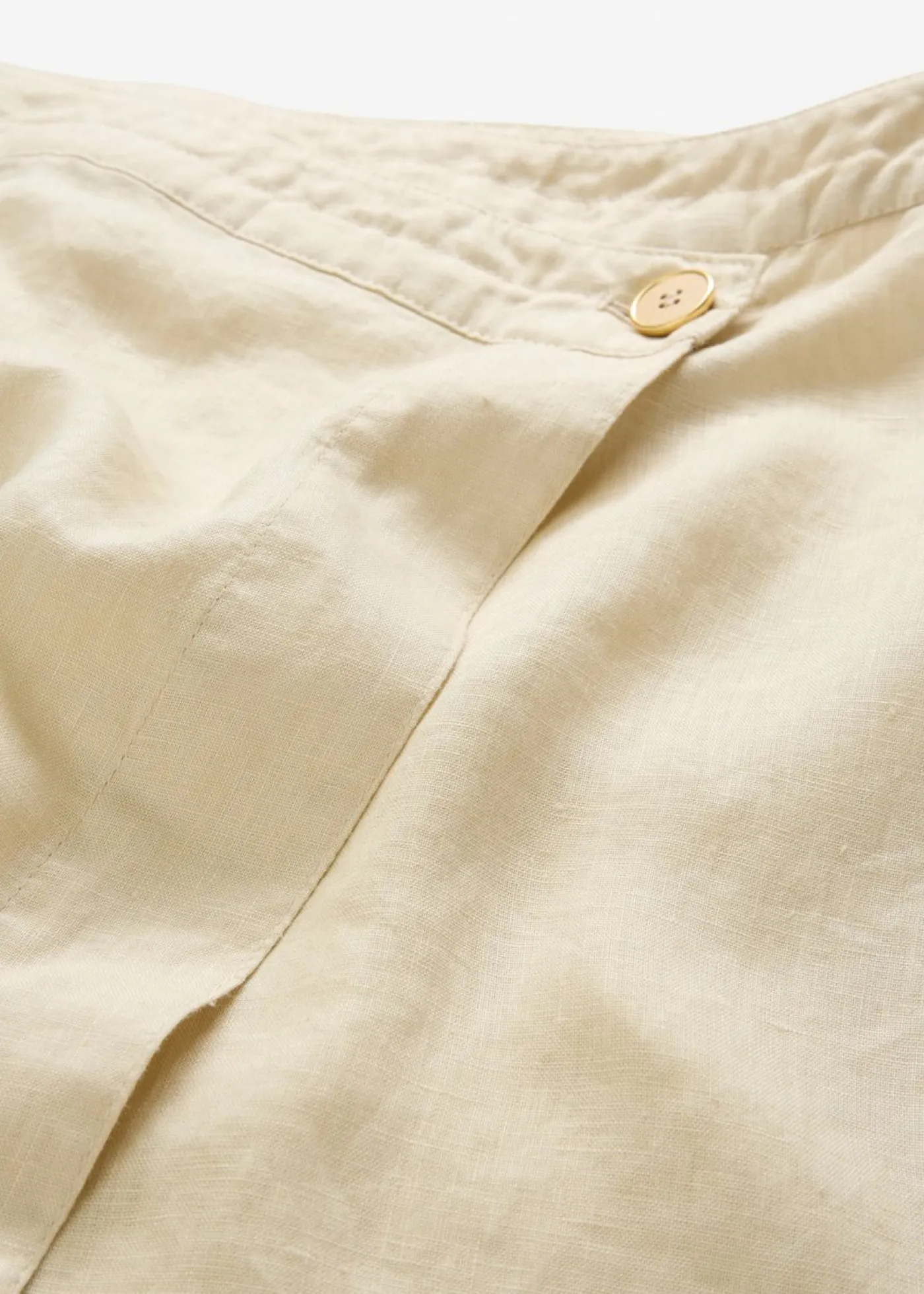 Mujer bonprix bonprix Falda cruzada de lino puro