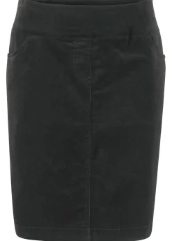 Mujer bonprix bonprix Falda de algodón de pana, elástica, con cintura cómoda