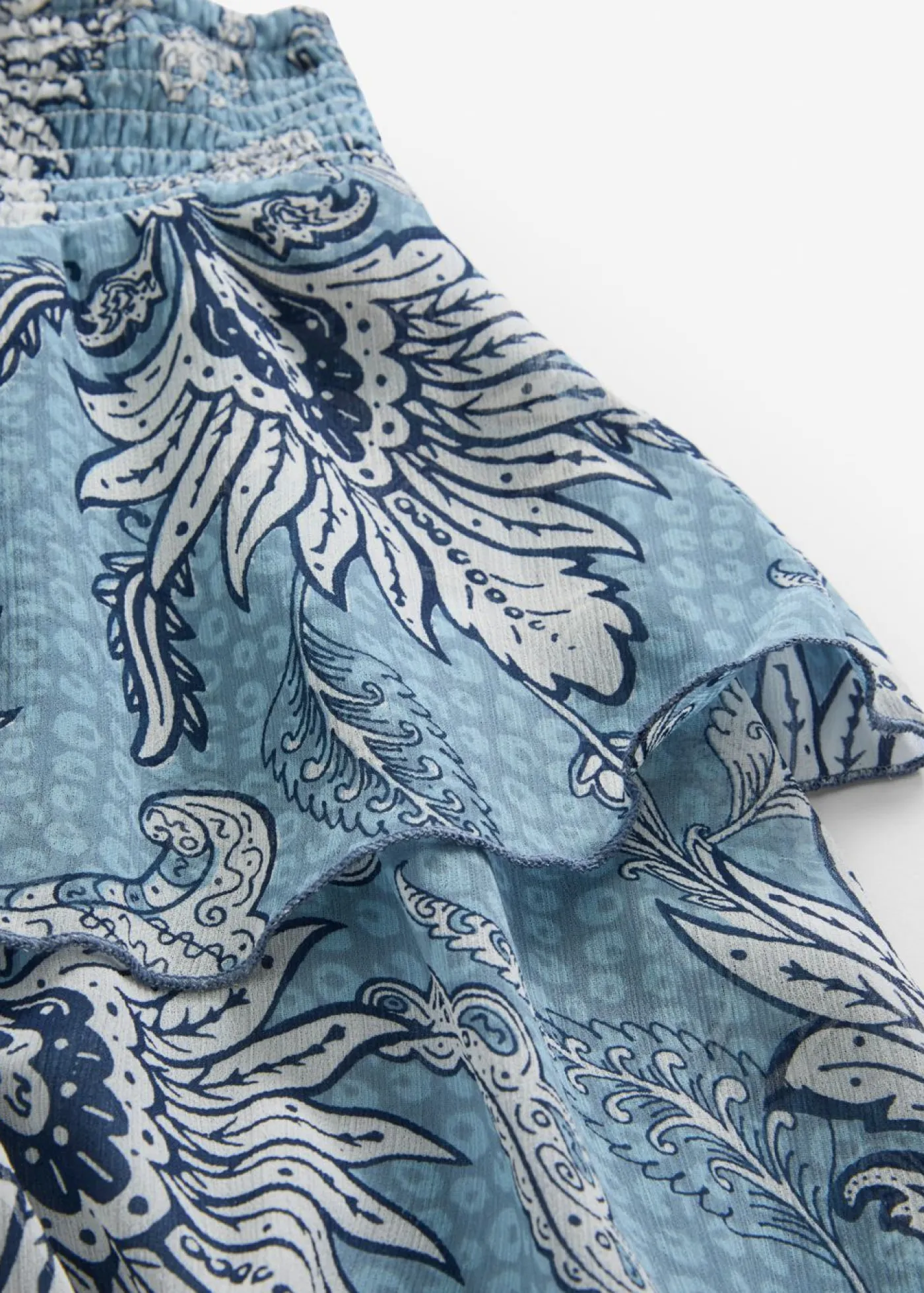 bonprix bonprix Faldas>Falda de capas de gasa estructurada verde mar