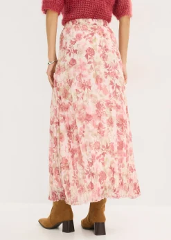 Mujer bonprix bonprix Falda de gasa con efecto arrugado