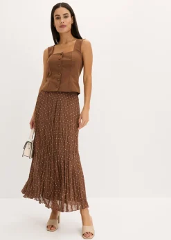 Mujer bonprix bonprix Falda de gasa con look arrugado