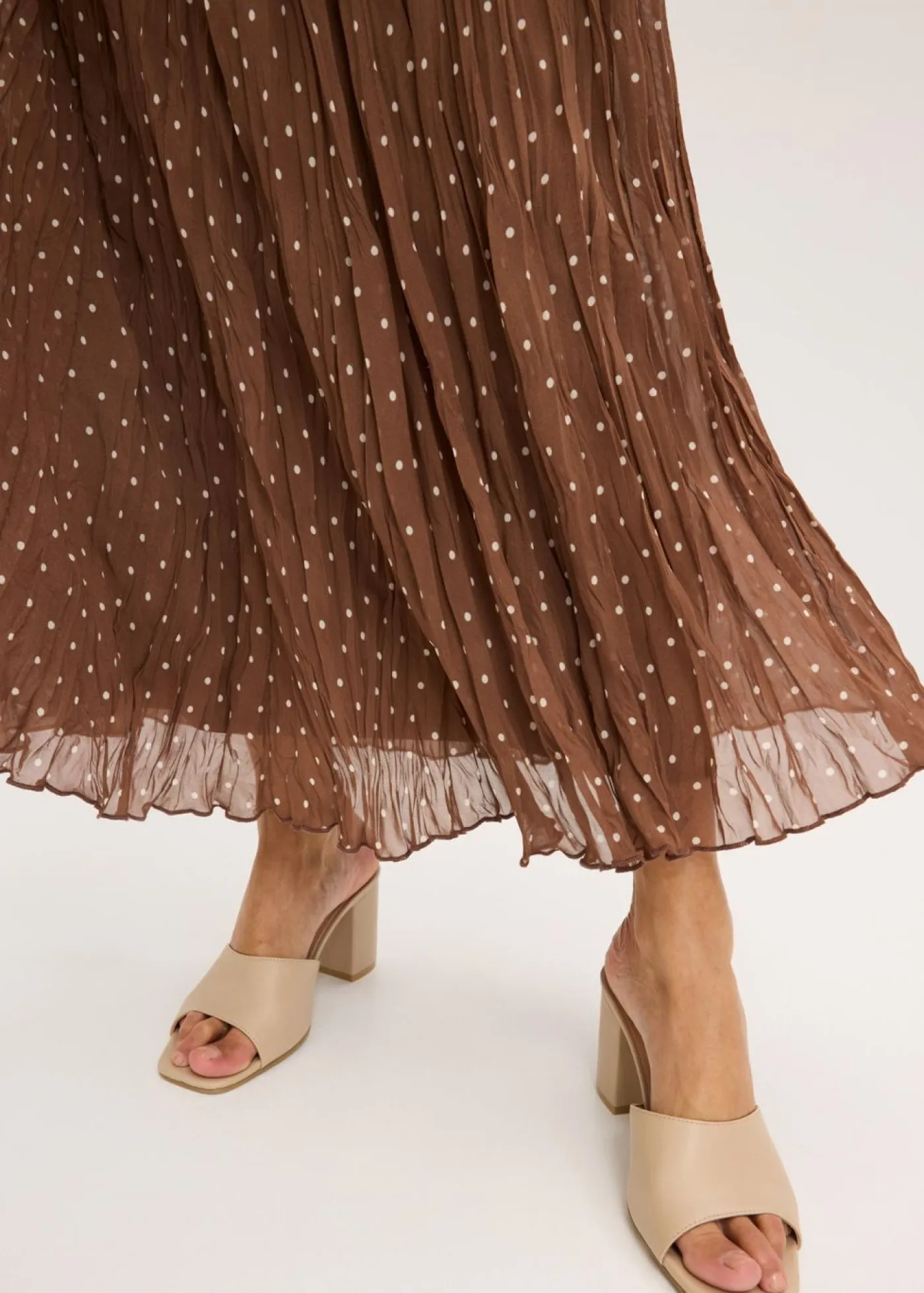 Mujer bonprix bonprix Falda de gasa con look arrugado