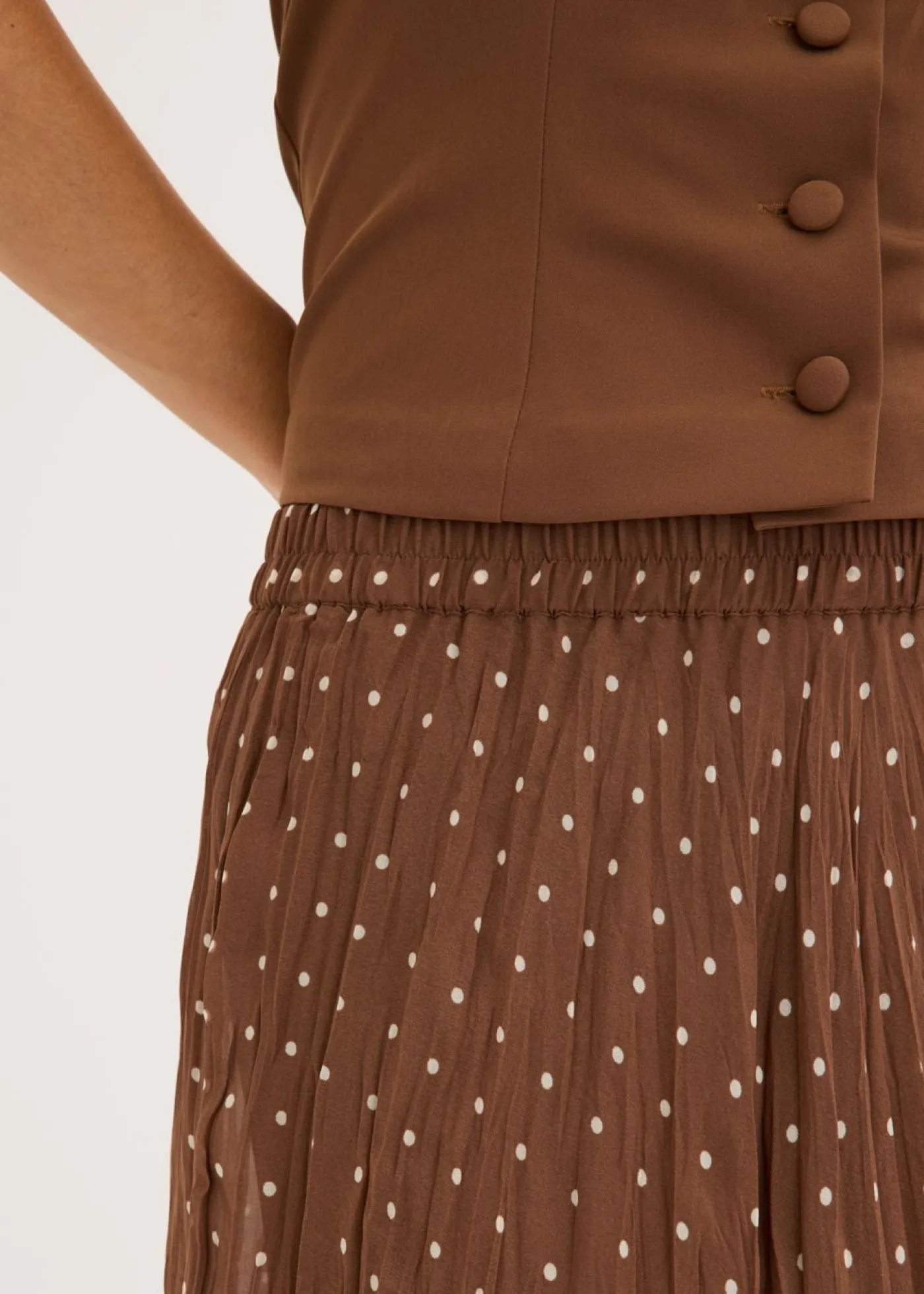 Mujer bonprix bonprix Falda de gasa con look arrugado