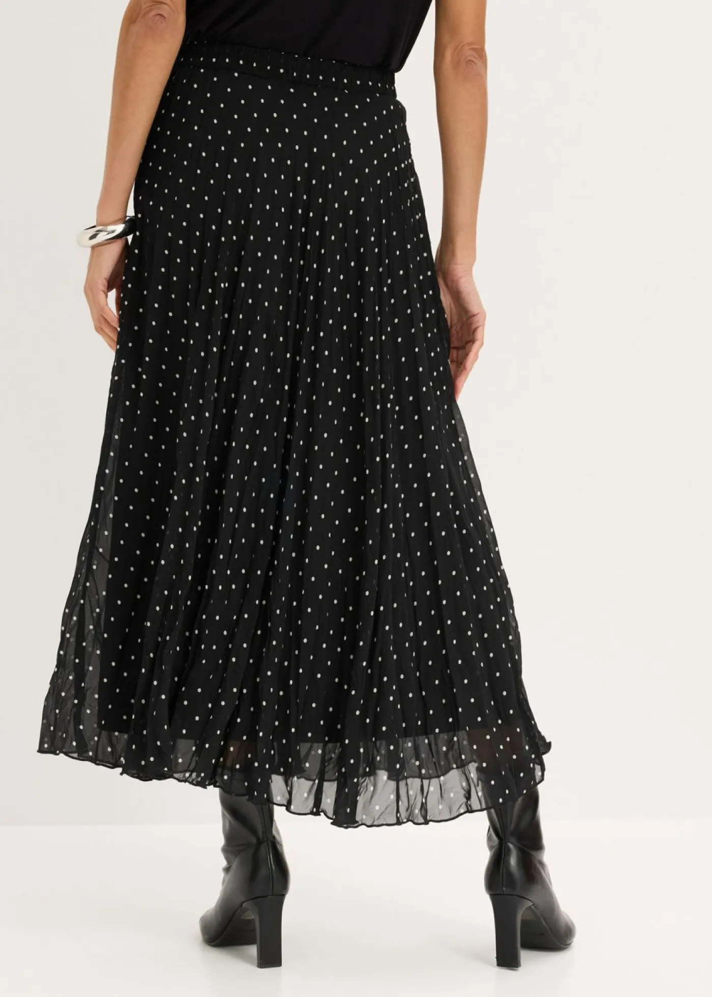 Mujer bonprix bonprix Falda de gasa con look arrugado