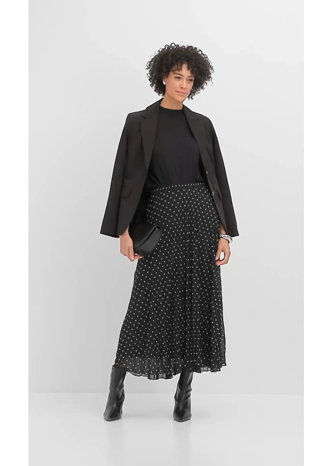 Mujer bonprix bonprix Falda de gasa con look arrugado