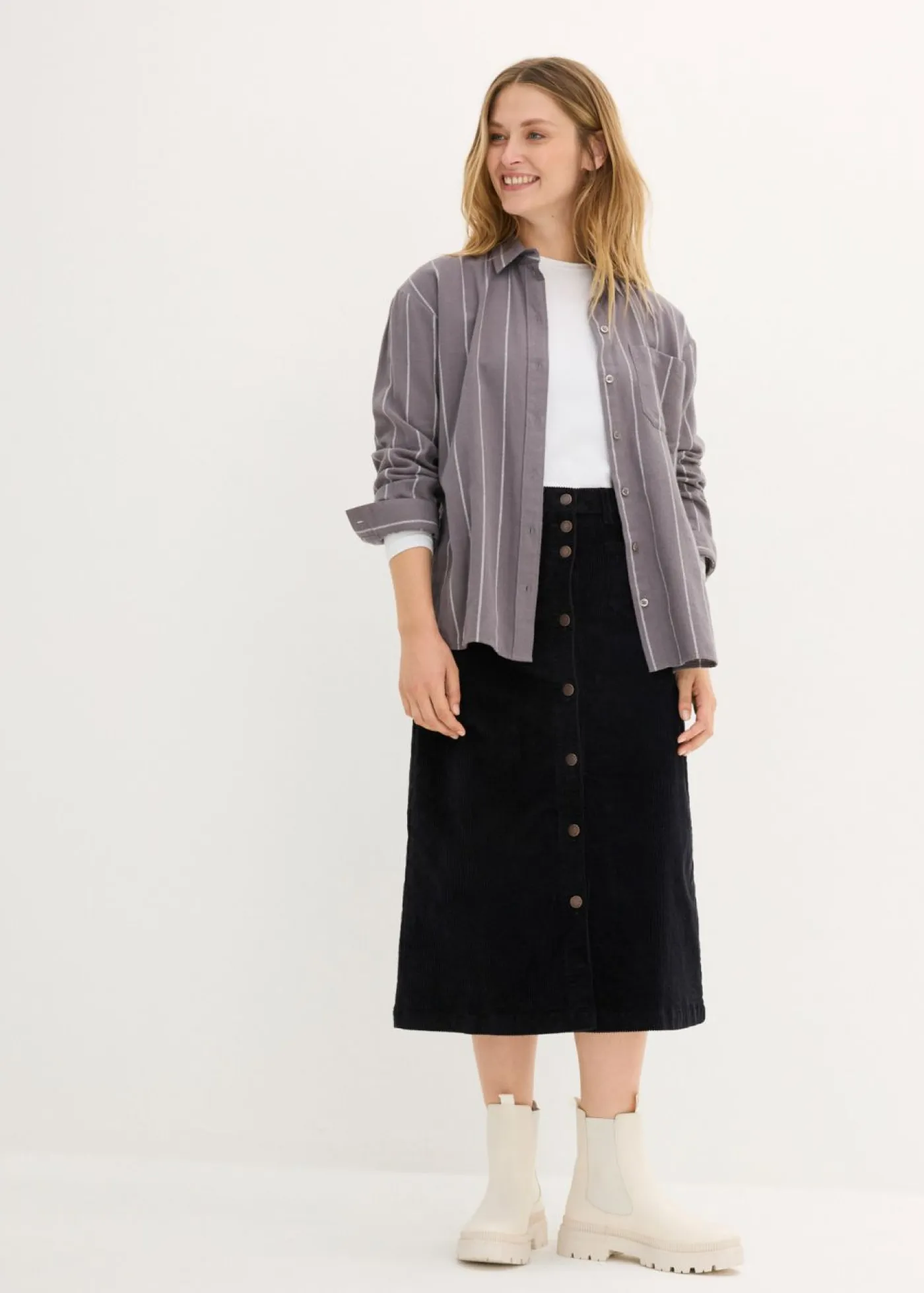 Mujer bonprix bonprix Falda de pana