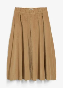 Mujer bonprix bonprix Falda de pana de mezcla de algodón