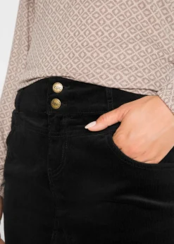 Mujer bonprix bonprix Falda de pana elástica