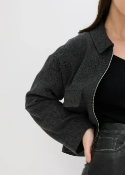 Mujer bonprix bonprix Falda de piel sintética