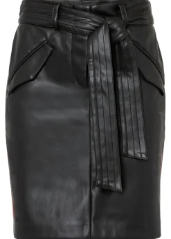 bonprix bonprix Faldas>Falda de piel sintética Negro