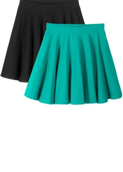 Niños bonprix bonprix Falda de punto con algodón orgánico (2 unidades)