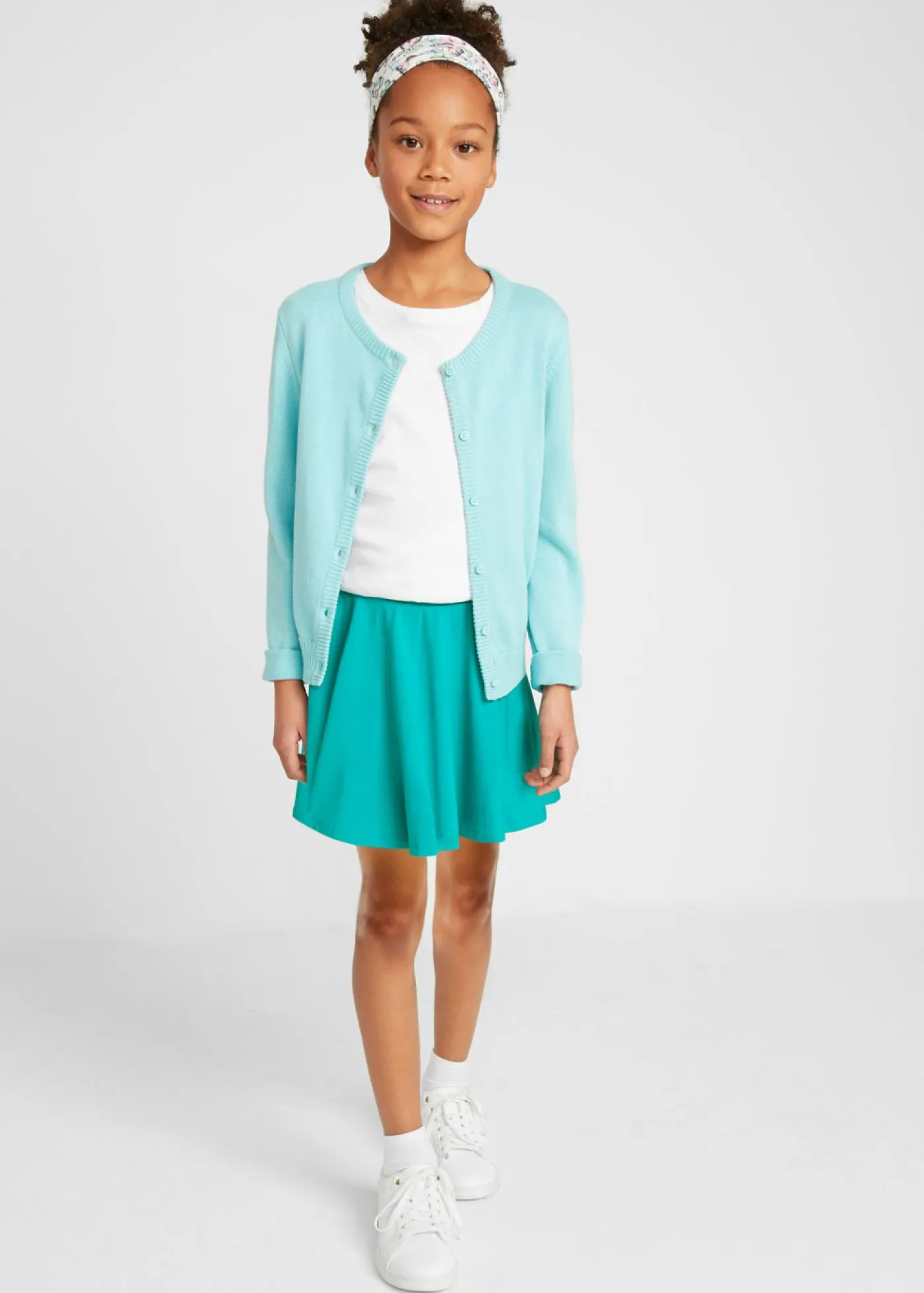 Niños bonprix bonprix Falda de punto con algodón orgánico (2 unidades)