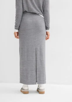 Mujer bonprix bonprix Falda de punto con aspecto de punto