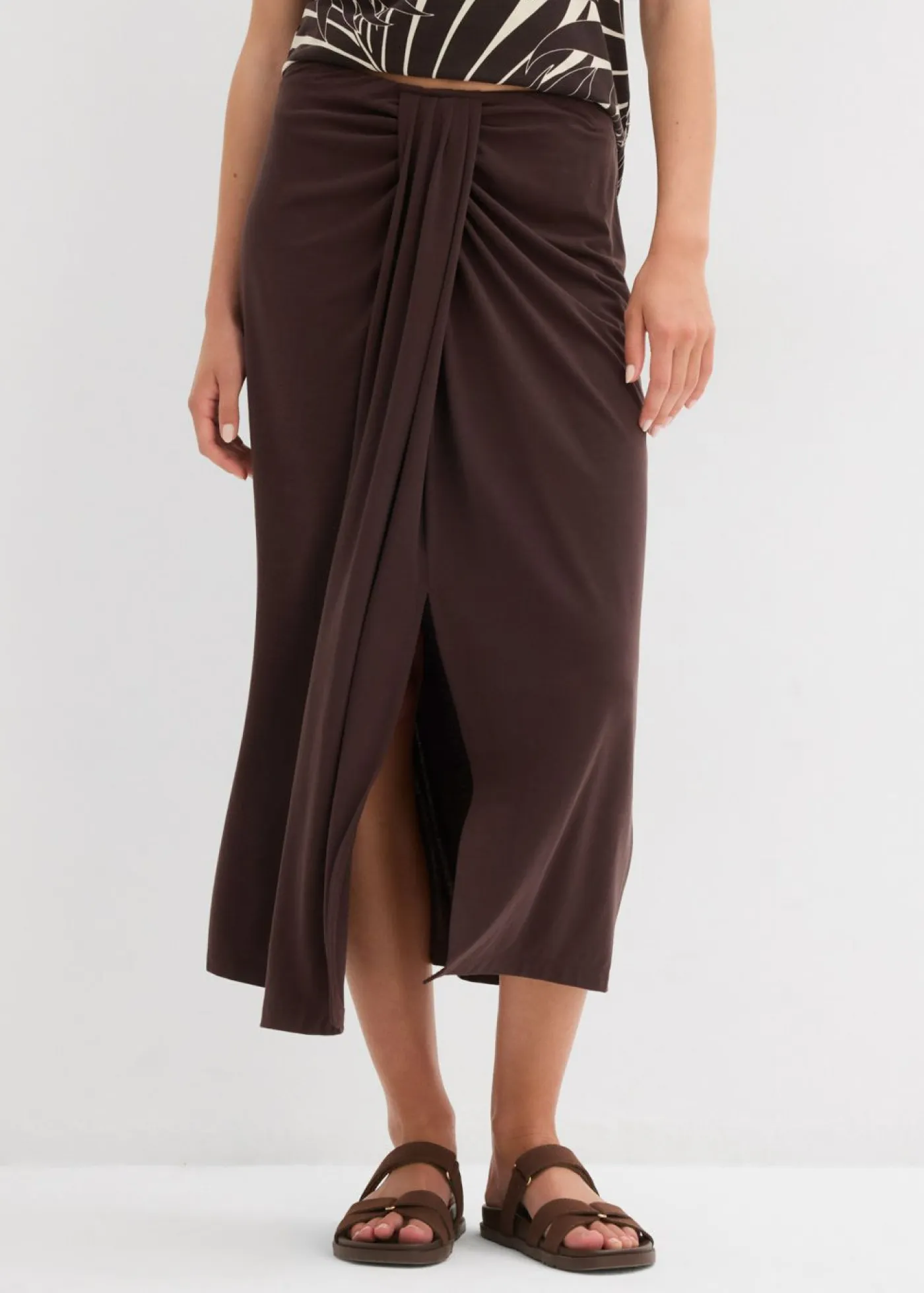 Mujer bonprix bonprix Falda de punto con cinturilla cómoda