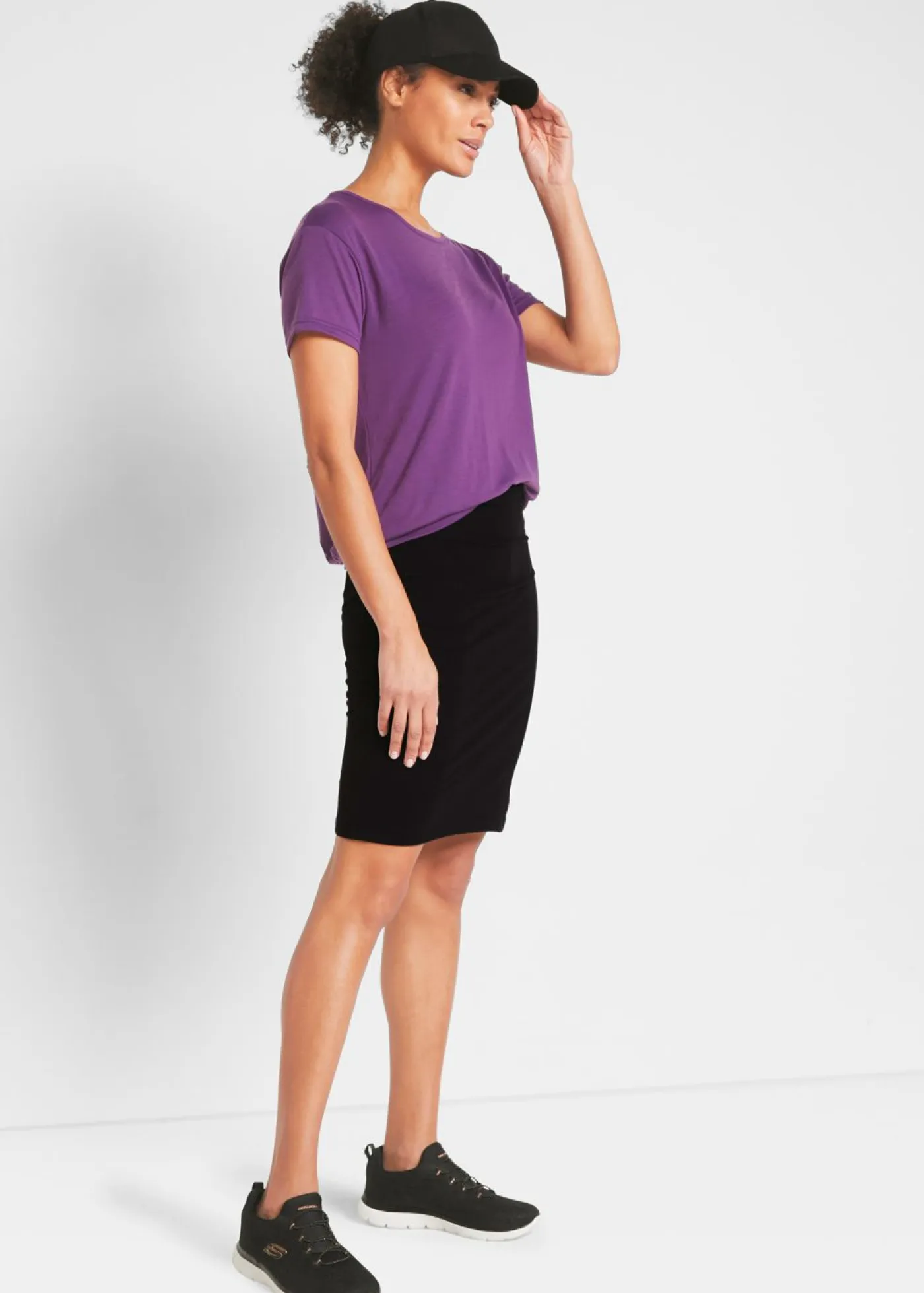 Mujer bonprix bonprix Falda de punto con pantalón de ciclismo