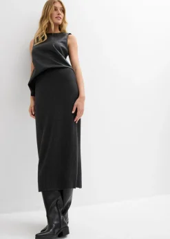 Mujer bonprix bonprix Falda de punto de algodón puro