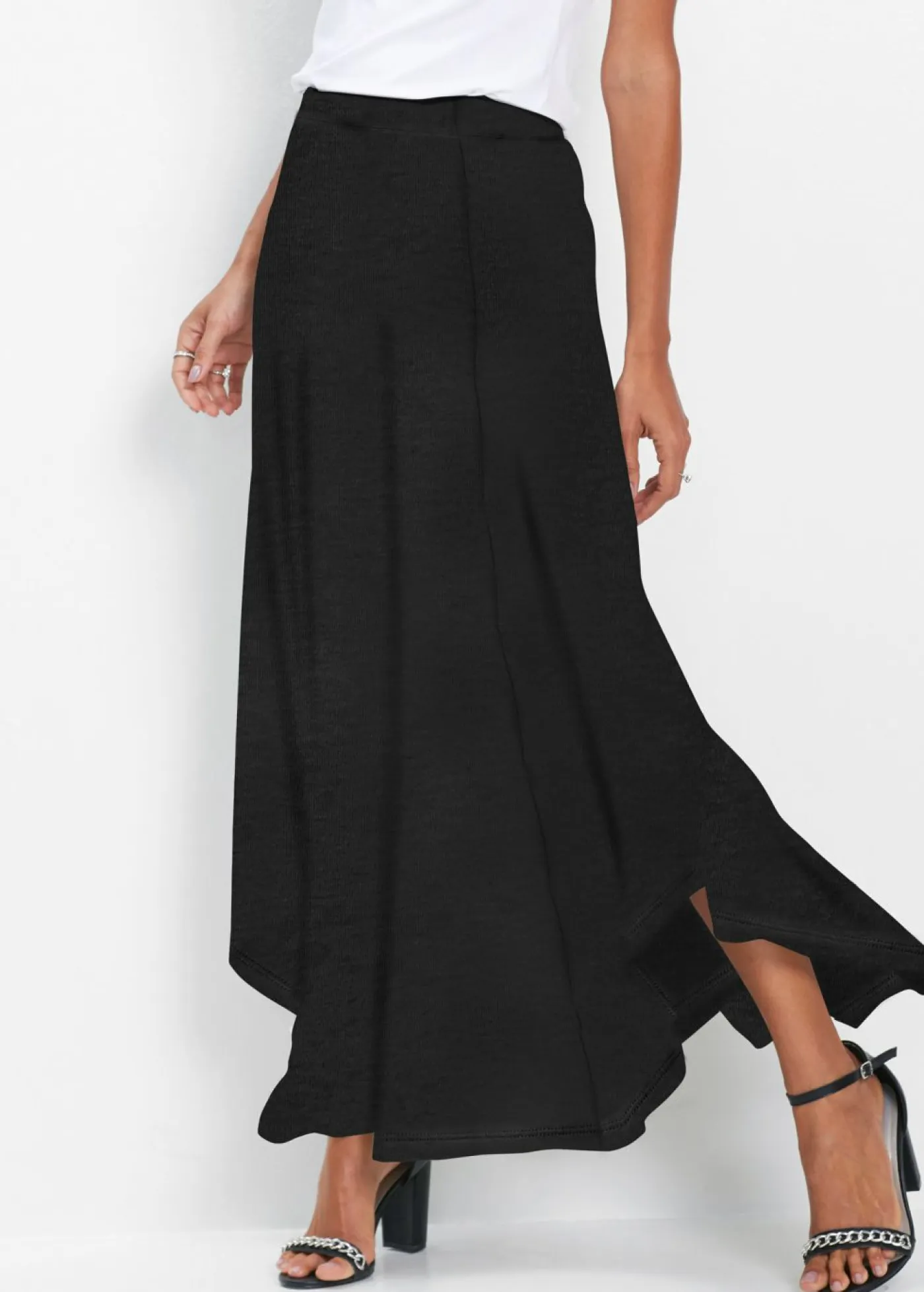 Mujer bonprix bonprix Falda de punto de mezcla de viscosa