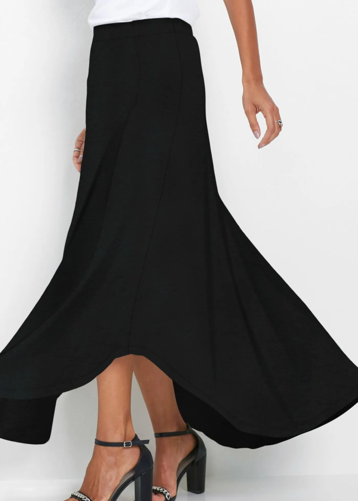 Mujer bonprix bonprix Falda de punto de mezcla de viscosa