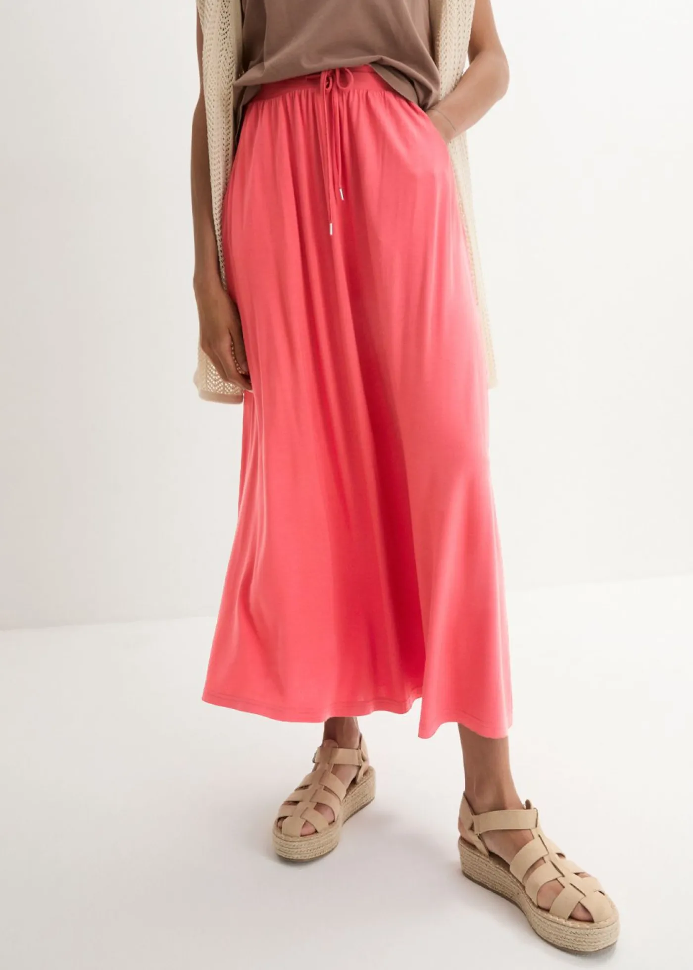 Mujer bonprix bonprix Falda de punto en mezcla de viscosa