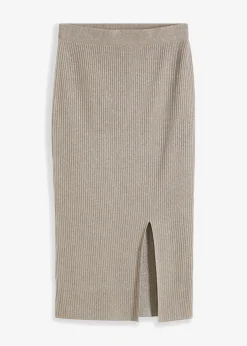 Mujer bonprix bonprix Falda de punto fino de mezcla de viscosa suave