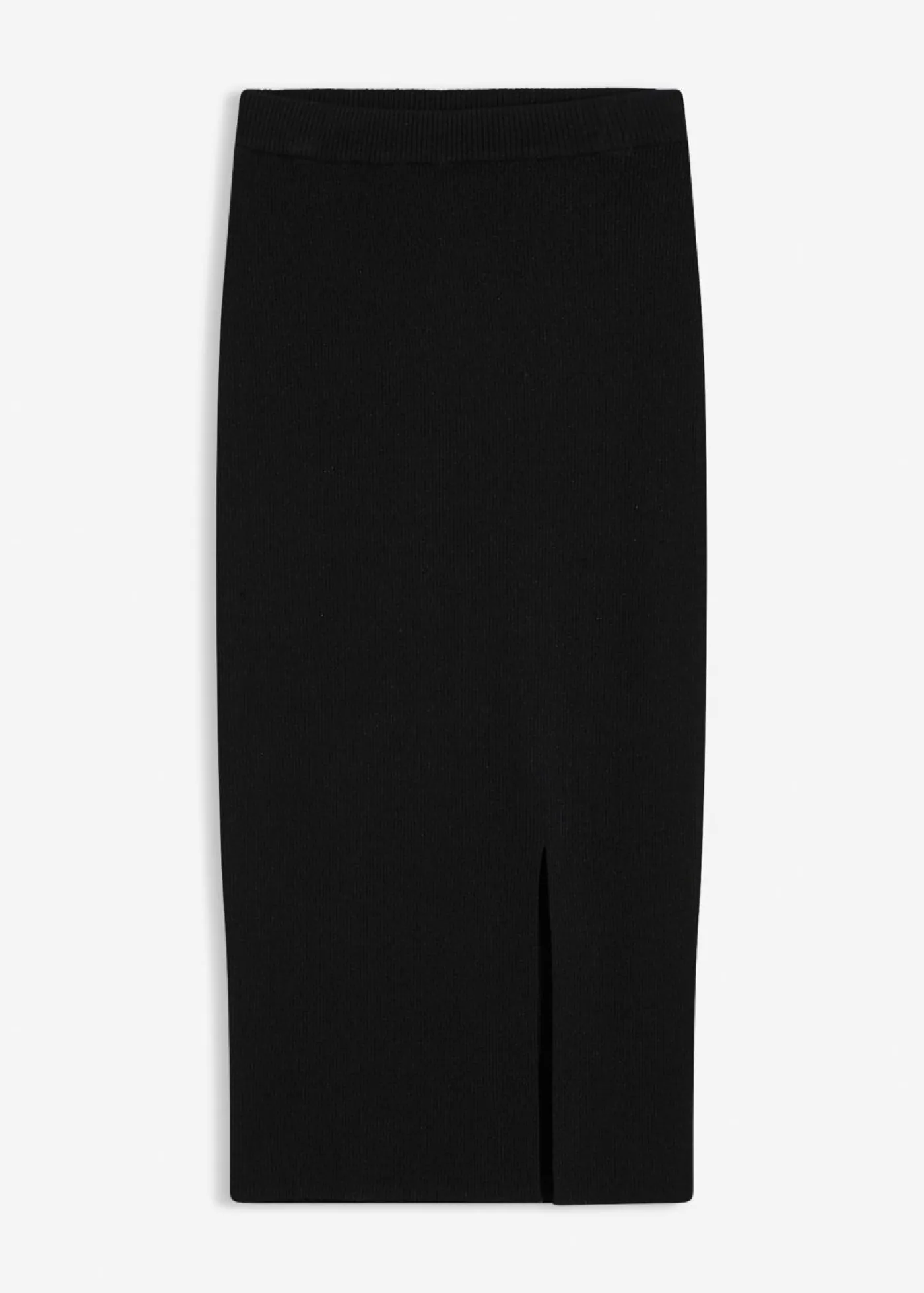 bonprix bonprix Faldas>Falda de punto fino de mezcla de viscosa suave Negro