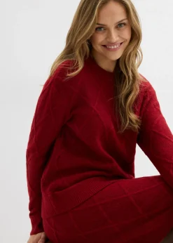 Mujer bonprix bonprix Falda de punto trenzado