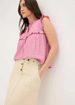 Mujer bonprix bonprix Falda de sarga de algodón puro