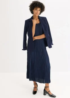 Mujer bonprix bonprix Falda de satén con efecto arrugado