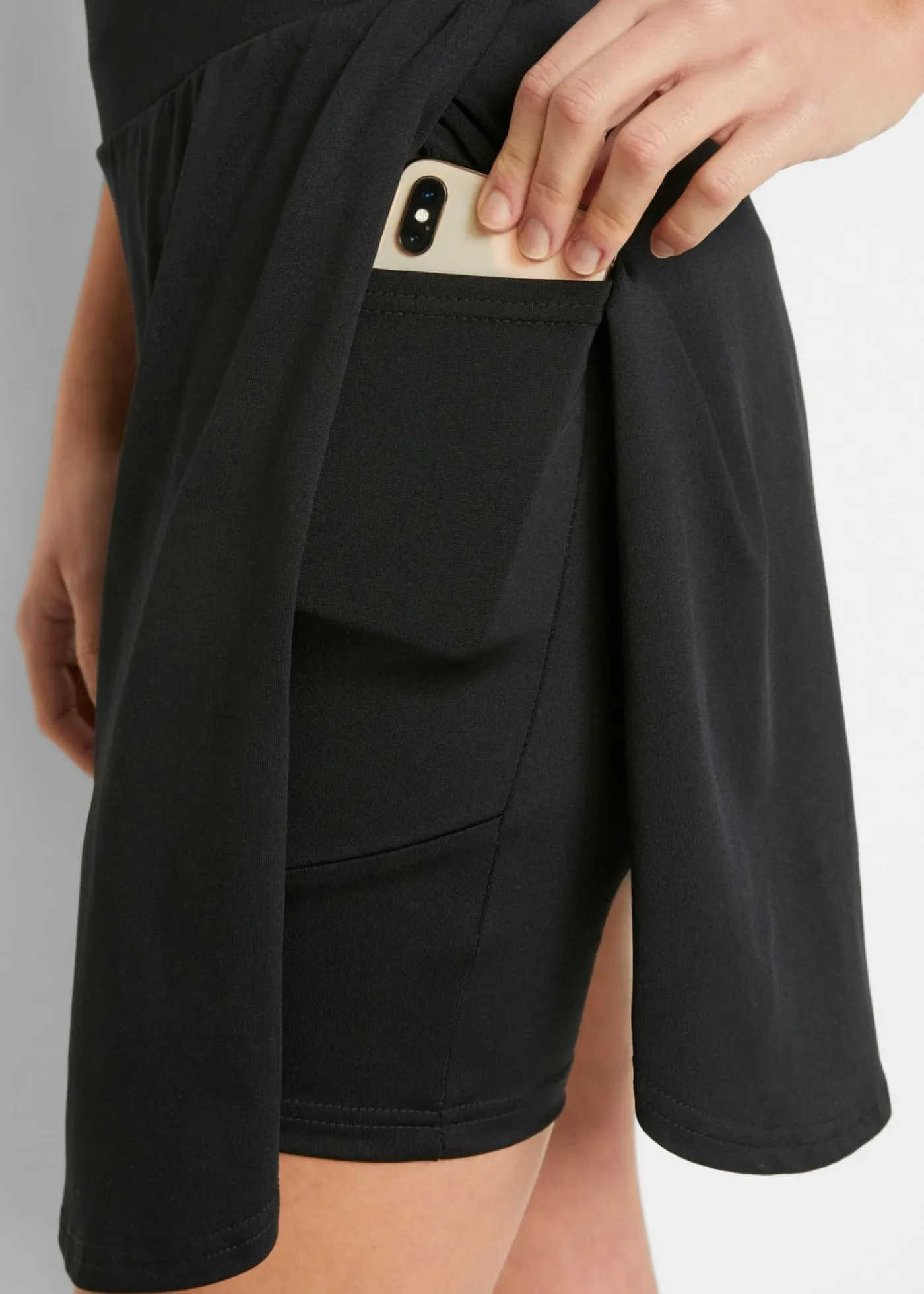 bonprix bonprix Ropa Deportiva|Faldas>Falda deportiva con pantalón ciclista integrado Negro