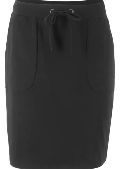 bonprix bonprix Básicos|Faldas>Falda elástica de algodón orgánico Negro