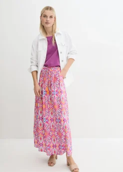 Mujer bonprix bonprix Falda laga de viscosa fluida