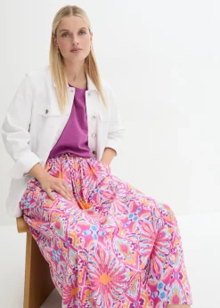 Mujer bonprix bonprix Falda laga de viscosa fluida