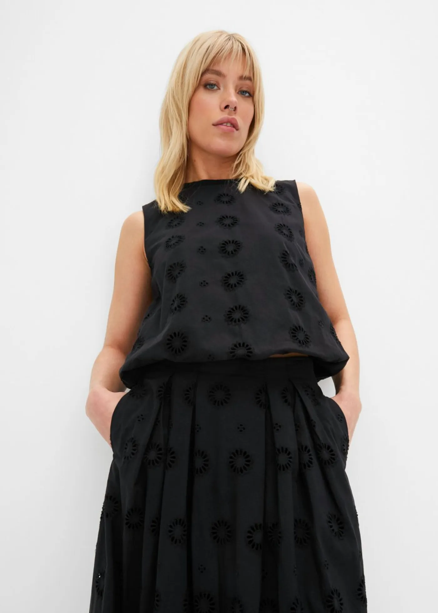 bonprix bonprix Faldas>Falda larga Negro