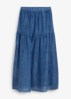 Mujer bonprix bonprix Falda larga con contenido de seda