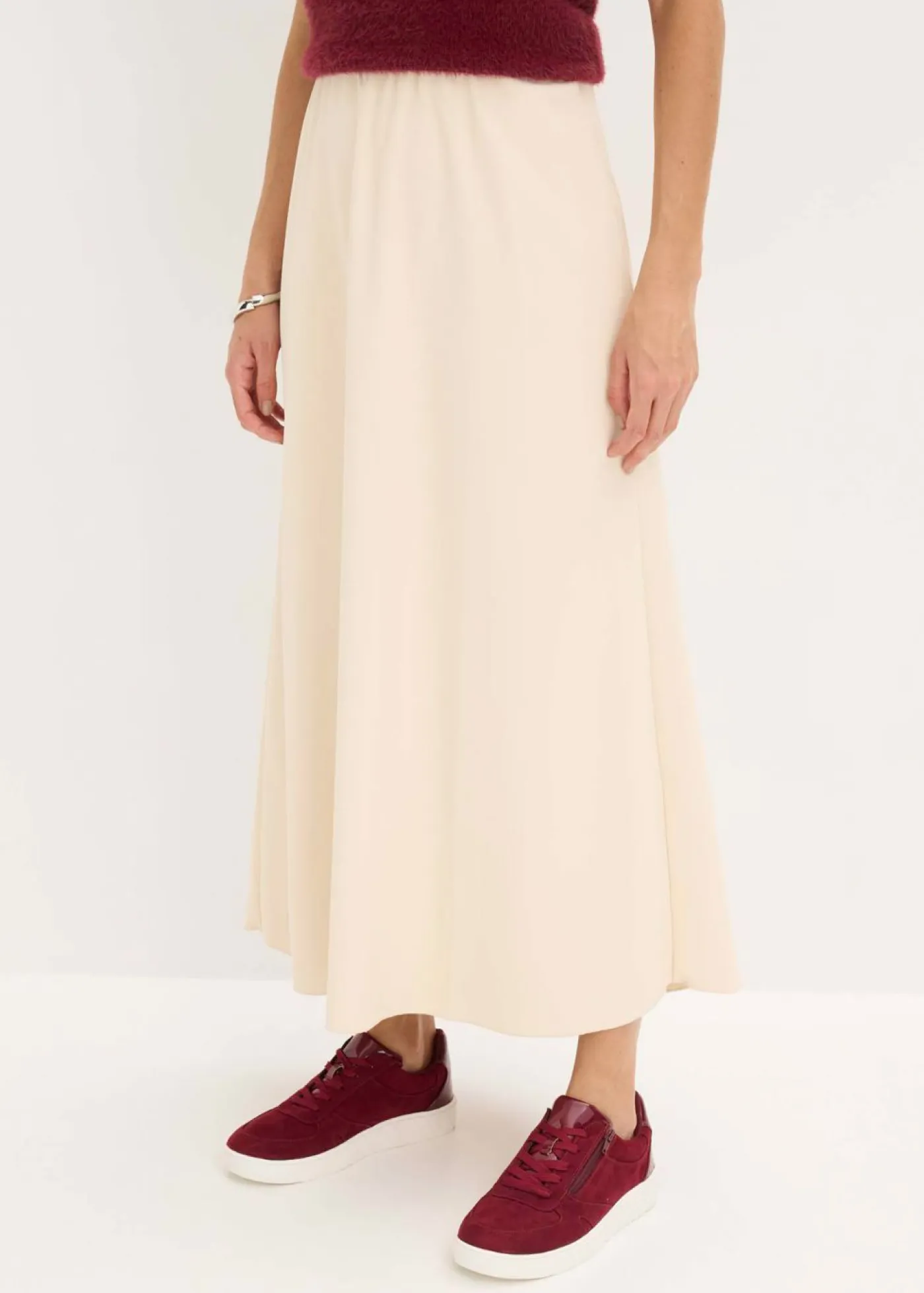 Mujer bonprix bonprix Falda larga con estructura