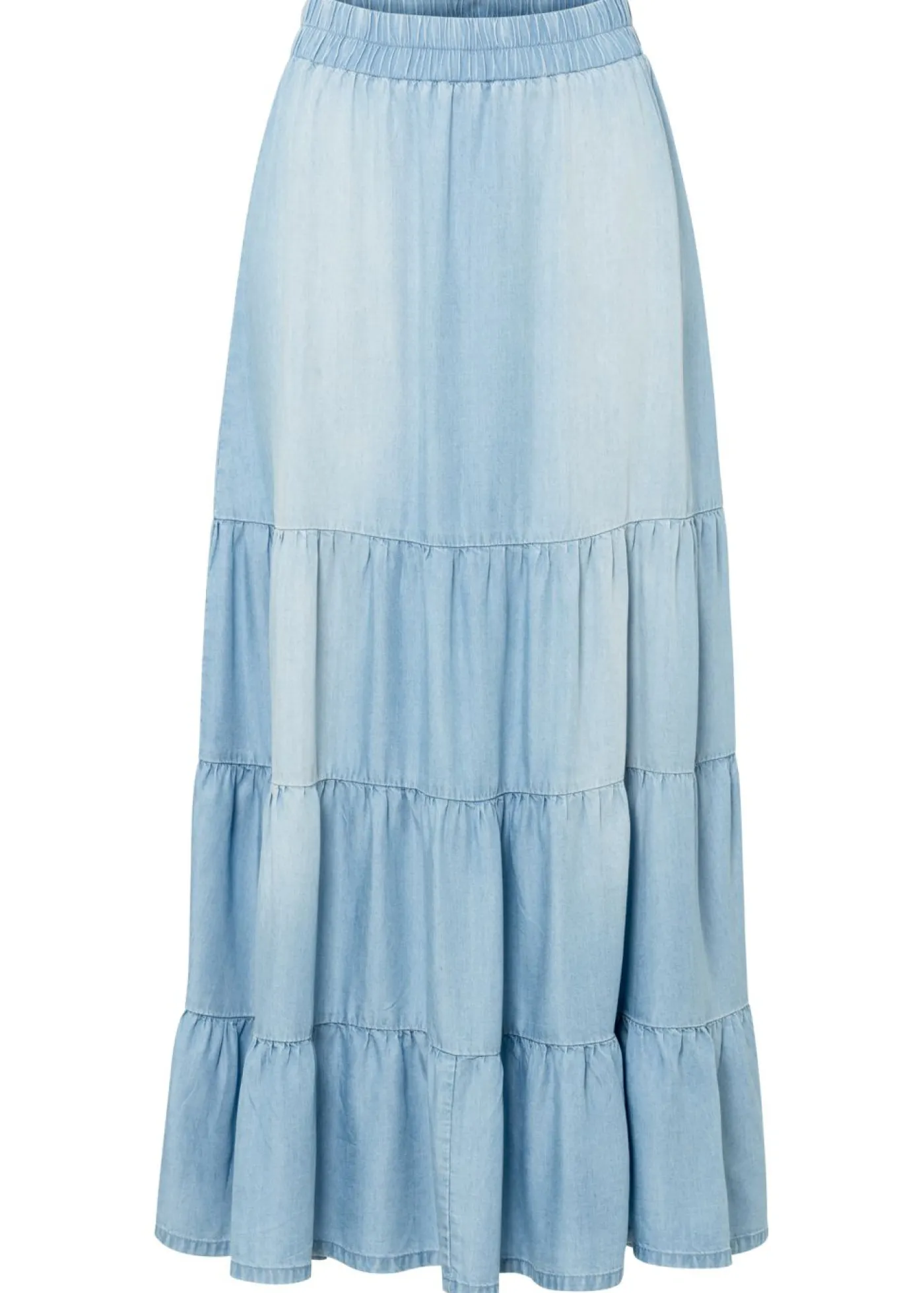 Mujer bonprix bonprix Falda larga de capas de TENCEL鈩