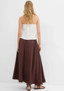 Mujer bonprix bonprix Falda larga de mezcla de lyocell fluido