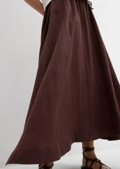 Mujer bonprix bonprix Falda larga de mezcla de lyocell fluido