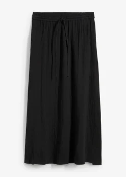 bonprix bonprix Faldas>Falda larga de muselina Negro