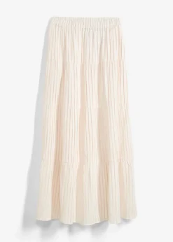 Mujer bonprix bonprix Falda larga de rayas de algodón puro