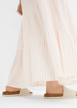 Mujer bonprix bonprix Falda larga de rayas de algodón puro