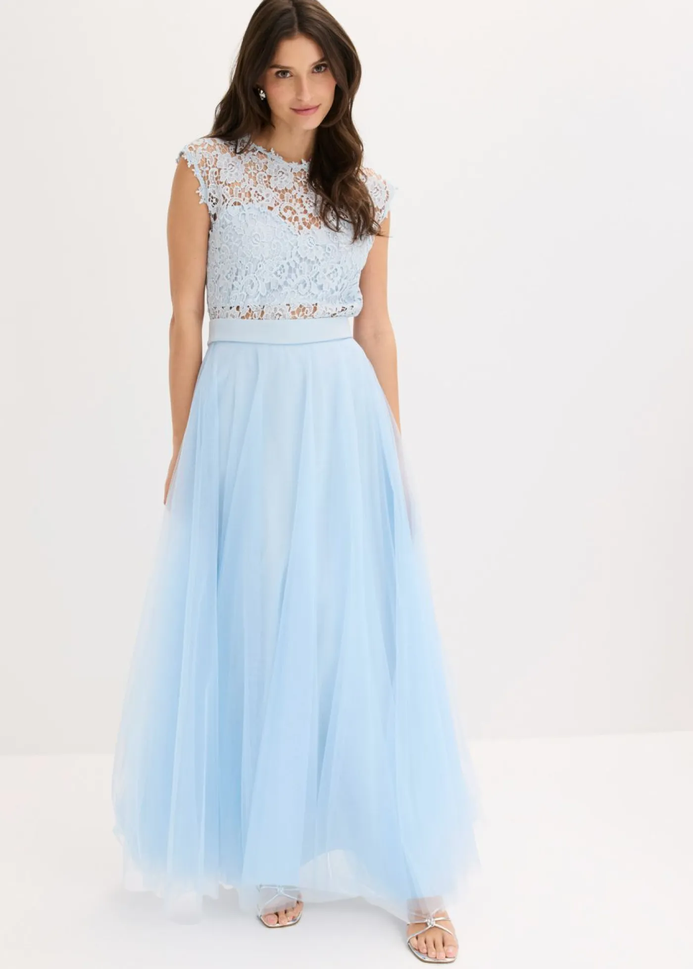 bonprix bonprix Faldas>Falda larga de tul azul pálido