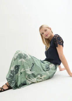 Mujer bonprix bonprix Falda larga de viscosa fluida