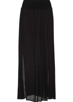 bonprix bonprix Faldas>Falda larga de viscosa fluida Negro