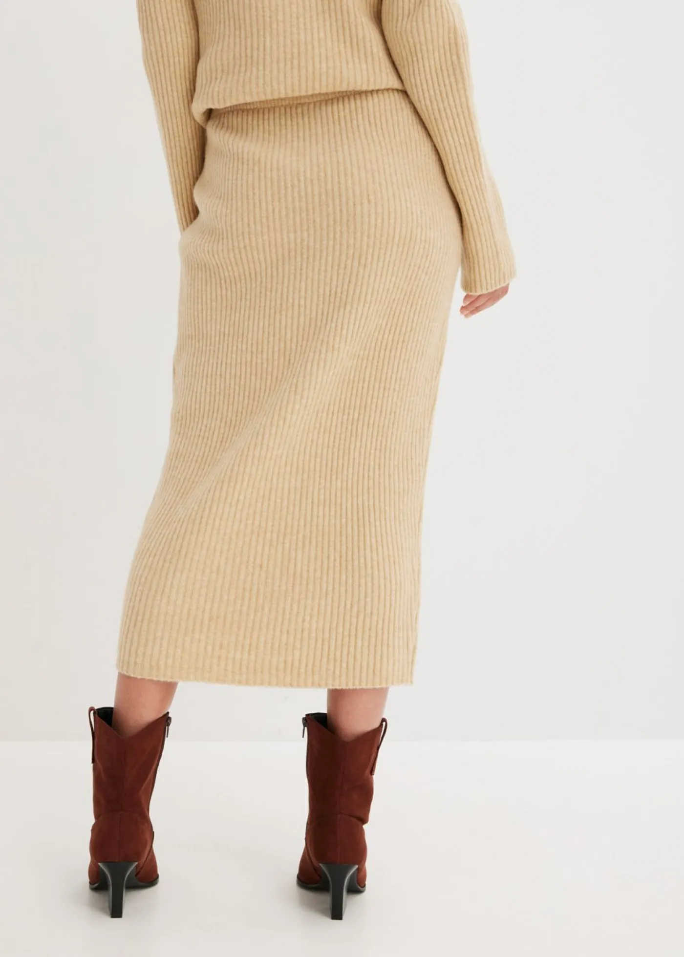 bonprix bonprix Faldas>Falda lápiz Café con leche jaspeado