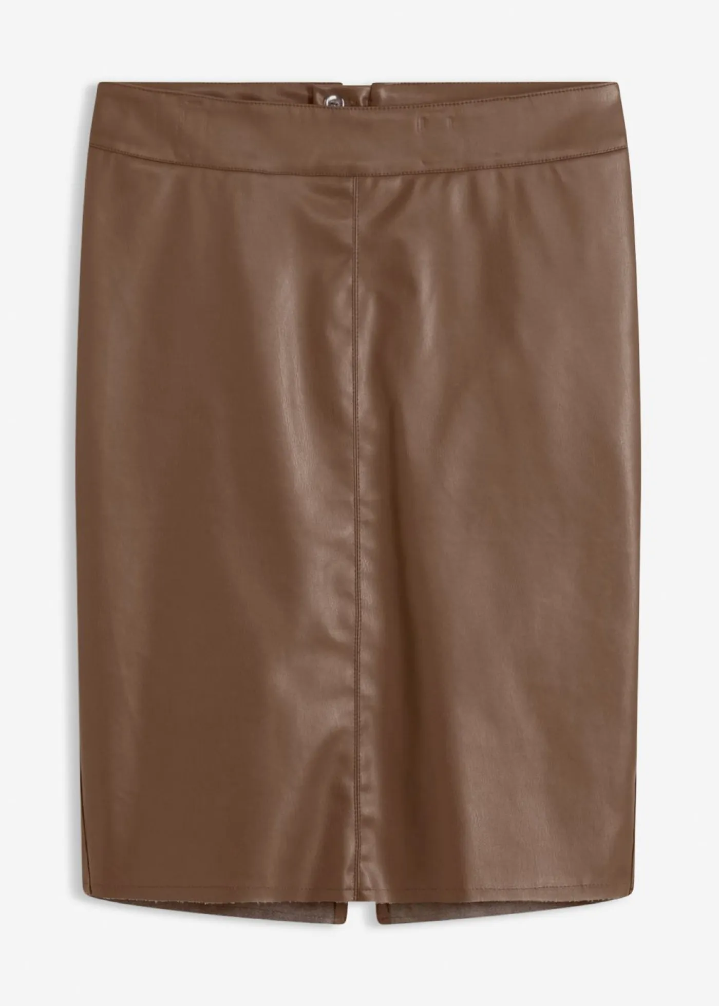 bonprix bonprix Faldas>Falda lápiz de piel sintética marrón