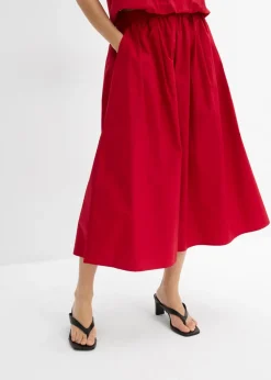 Mujer bonprix bonprix Falda midi de algodón puro